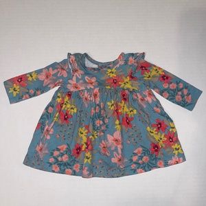Carter’s - newborn blue flower shirt